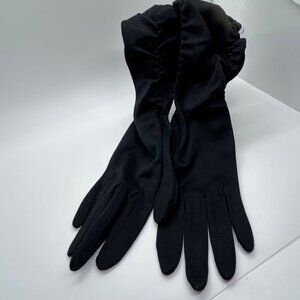 Vintage Black Opera Gloves Long Elbow LengthEvening Wear Max Mayer West Germany